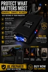 Tiger Usa Xtreme Tactical Stun Gun 96,000,000 Rechargeable Self Defense Black. Fixed Price $17.95.
