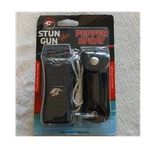 Stun Gun + Pepper Spray Self Defense Combo Pack Personal Protection Ch-13 Bk. Fixed Price $25.00.