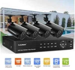 Floureon Security Camera Ntsc System 4 Ahd Cameras, 720p, 8ch Dvr. Fixed Price $90.00.