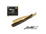 Stylish Barber Beard Shaving Razor Straight Edge Fold Knife Cutthroat+100 Blades. Fixed Price $24.99.