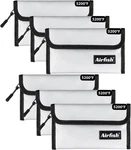 Airfish Fireproof Money Bag, 5 X 8 Inches Wallet, 6pcs, Silver. Fixed Price $41.01.