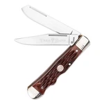 Boker Treebrand Double Lock Trapper Jig Brown Bone Classic Folding Knife. Fixed Price $70.51.