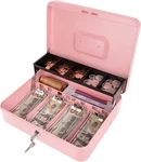 Cash Box With Money Tray And Key Lock, Safe Locking, Saving. Fixed Price $32.99.