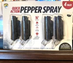 New Guard Dog Security Pepper Spray -4 Pack. Fixed Price $25.00.