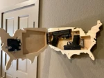 American Flag Rfid Hidden Gun Art Safe Secret Firearm Tactical Concealment Box. Fixed Price $299.95.