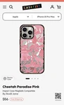 Casetify Impact Iphone 15 Pro Max Case- Cheetah Paradise Pink- Clear Black. Fixed Price $13.99.