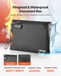 Fireproof Document Bag, Important Documents & Files. Fixed Price $19.27.