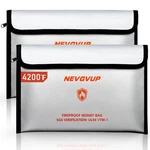 Fireproof Money Bag 4200 F - Heat Insulated, 9.8 X 6.5" Small Docum.... Fixed Price $22.29.