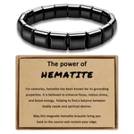 Trinckle Hematite Bracelet For Women Men Easer Gifts Natural Hematites Stone. Fixed Price $24.12.