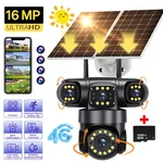 16mp 4g Sim Solar Security Ip Camera Outdoor 4 Lens Ptz Cctv Motion Detection. Fixed Price $75.99.