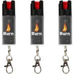3 Pack Burn Pepper Spray Self Defense 1/2oz Police Strength Security Keychain. Fixed Price $14.99.
