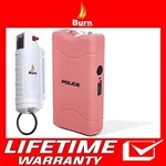 Police Stun Gun Burn Pepper Spray Combo Women Self Defense 800 Pink & White. Fixed Price $17.50.