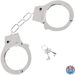 Skeleteen Metal Handcuffs With Keys - Toy Police Costume Prop Accessories. Fixed Price $15.11.