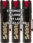 3 Sabre Professional Pepper Spray Self Defense Police Red Pocket Unit Protection. Fixed Price $30.99.