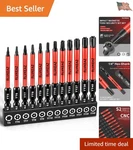 12-piece Impact Security Torx Bit Set T5-t40, 3-inch Long S2 Steel Tamper-pro.... Fixed Price $15.97.