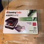Sentrysafe Keep Safe P005c. Black. Portable. Secures Small Valuables With Lock. Fixed Price $35.00.
