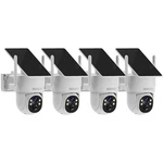 Solar Battery Powered Camera Wifi6 Wireless Security System Ptz Outdoor 4pack. Fixed Price $135.99.