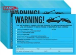 Juvale Tow Stickers For Vehicles - 8 X 5 In, Blue, 50 Pack Illegal Parking Sti. Fixed Price $16.54.