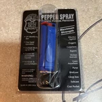 Police Magnum Pepper Spray 1/2oz Blue Molded Keychain Defense Safety Protection. Fixed Price $18.00.