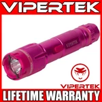 Vipertek Stun Gun Vts-t03 Pink Metal Rechargeable Led Flashlight. Fixed Price $17.98.