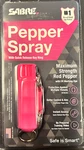 Sabre Pepper Gel Spray W/ Finger Grip And Key Ring Pink 10-foot Range. Fixed Price $10.00.